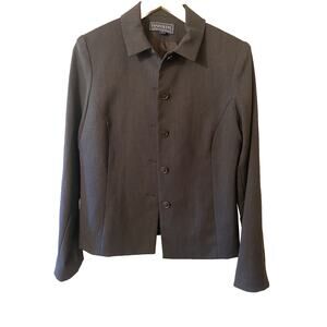 Harold’s woman’s black blazer wool Lycra blend size 8